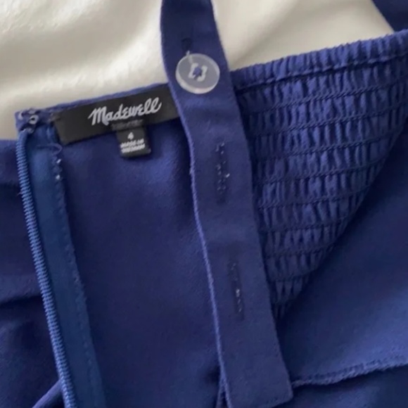 Madewell Smocked Button-Front Crop Jumpsuit - Picture 8 of 11